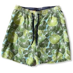 Tailor Vintage Floral Lilly pad Swim Trunks Sz medium